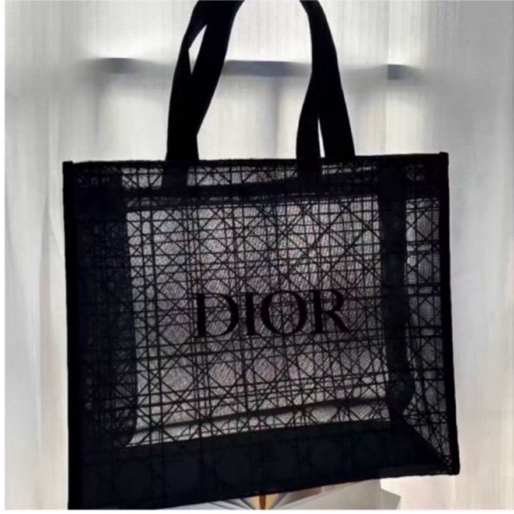 Dior beauty Black Mesh Tote